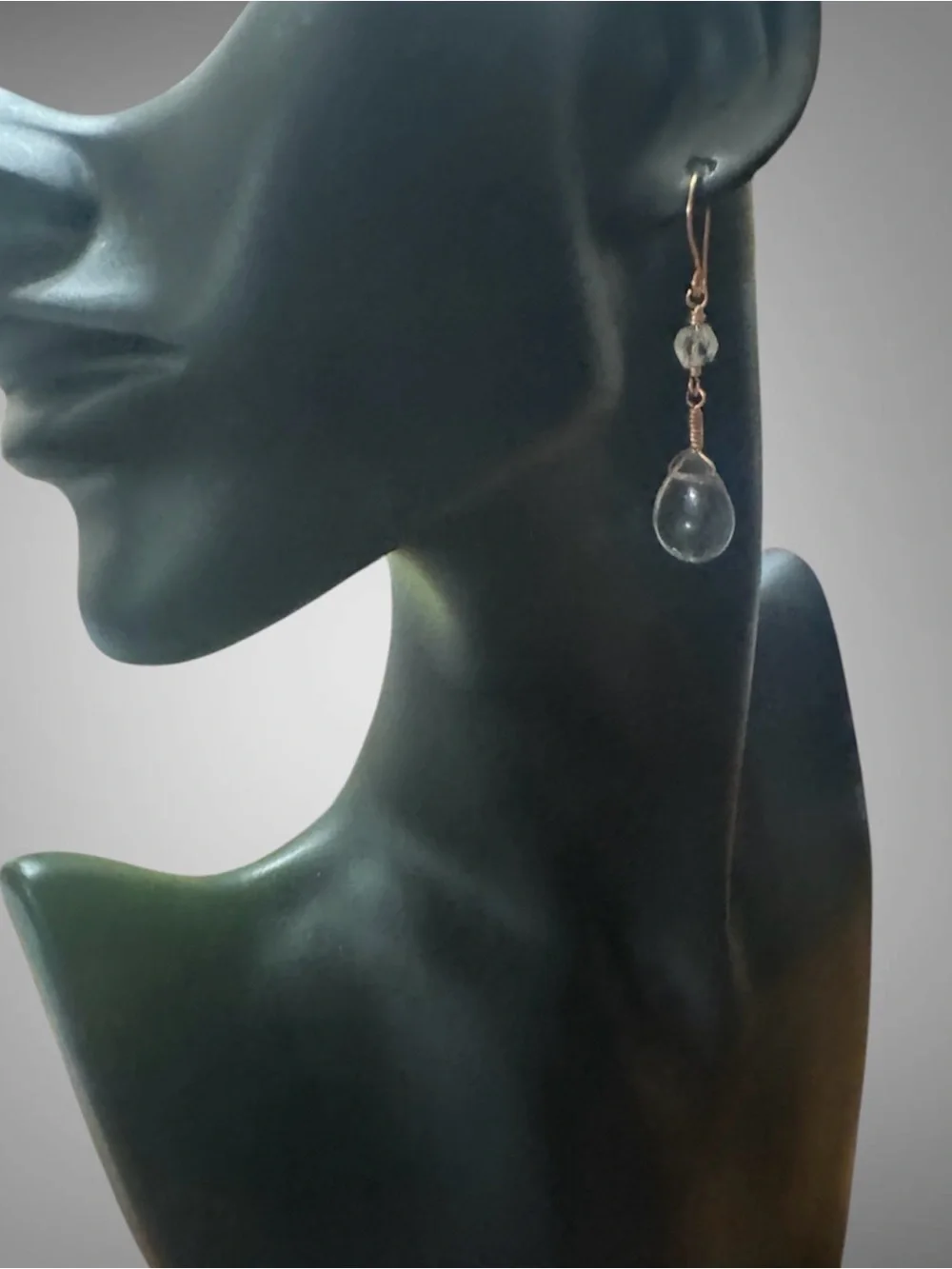FLUORITE AND COPPER EARRINGS